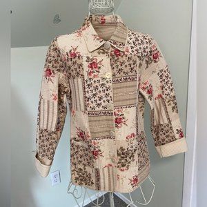 VINTAGE Northern Reflections Reversible Lightweight Floral Jacket